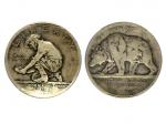 1925年美国加州淘金者5角纪念银币，PCGS G Details