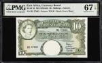 EAST AFRICA. East African Currency Board. 10 Shillings, ND (1958-60). P-38. PMG Superb Gem Uncircula