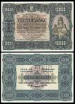 Hungary. State Notes of the Ministry of Finance. 10,000 Korona. 1-1-1920. P-68s. No. Six zeros. SPEC