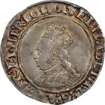 1560-61年英国1先令。伦敦铸币厂。GREAT BRITAIN. Shilling, ND (1560-61). London Mint; mm: cross crosslet. Elizabet