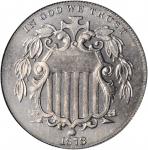 1878 Shield Nickel. Proof-65 (PCGS).