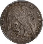 CHILE. 2 Reales, 1846-So IJ. Santiago Mint. PCGS AU-53.