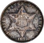 1873 Silver Three-Cent Piece. Proof-65 (PCGS). OGH--First Generation.