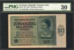 GERMANY. Reichsbanknote. 20 Billionen Mark, 1924. P-138. PMG Very Fine 30.