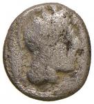 Greek coins ATTICA Atene - Triobolo (ca. III sec.) Testa di Atena a d. - R/ Civetta di fronte - S.Co