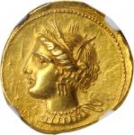 ZEUGITANA. Carthage. AV Stater (9.20 gms), Carthage Mint, ca. 350-320 B.C. NGC AU, Strike: 4/5 Surfa
