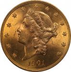 1901 Liberty Head Double Eagle. MS-63 (PCGS). OGH--First Generation.