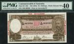 Commonwealth of Australia, 10/-, ND (1934), serial number C60 403930, brown on multicolour underprin