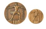 1933年美国芝加哥世博会发行纪念人体雕塑铜章（此是第一次以“一个世纪进步”为主题的世博会）大小纪念章各一枚，完全未使用