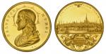 Austria. Vienna. Stadt. Salvator Mundi Medal in Gold of 6 Ducat weight, n.d (after 1843). 34mm, 20.9