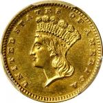1884 Gold Dollar. Proof. Unc Details--Polished (PCGS).