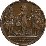 1741 Admiral Vernon Medal. Cartagena. Adams-Chao CAvow 1-A, M-G 234. Rarity-5. Copper. EF-45 (PCGS).