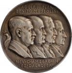 KARL GOETZ MEDALS. France - Germany - Great Britain - Italy. The Munich Agreement Silver Medal, 1938