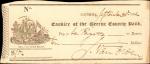 Green County Bank (Catskill, NY) Check for $10 Payable to [Gilbert du Motier, Marquis de] La Fayette