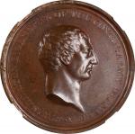 Undated (ca. 1777) Voltaire Medal. Musante GW-1, Baker-78B. Bronze. MS-64 BN (NGC).