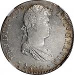 PERU. 8 Reales, 1820-LIMA JP. Lima Mint. Ferdinand VII. NGC AU-55.