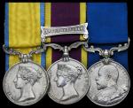 x A rare Royal Marines M.S.M. group of three awarded to Colour-Sergeant P. Hoil, Royal Marine Light 