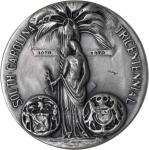 Lot of (2) 1970 South Carolina Tricentennial Medals. 40 mm. MS-68 (NGC).