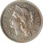 1883 Nickel Three-Cent Piece. Proof-65 (PCGS).