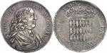 MONACOHonoré II (1604-1662). Écu de 60 sols 1652, Monaco. Av. HONO. II. D. G. PRIN: MONOECI. Buste d