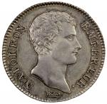 World Coins - Europe. FRANCE: Napoleon I, as Emperor, 1804-1814, AR franc, AN 13/2-A (1805), KM-656.