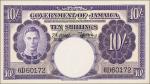 JAMAICA. Government of Jamaica. 10 Shillings, 1955. P-39. About Uncirculated.