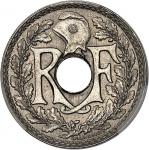 FRANCE - FRANCEIIIe République (1870-1940). 10 centimes Lindauer, Cmes souligné 1914, Paris.  PCGS M