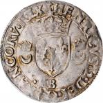 FRANCE. Douzain, 1552-B. Rouen Mint. Henry II. PCGS MS-62 Gold Shield.