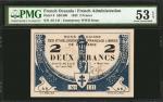 FRENCH OCEANIA. Bons de Caisse des Establissements Francaise Libres. 2 Francs, 1942. P-9. Emergency 
