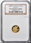 2008-P年15元金币，珀斯铸币厂，考拉系列。AUSTRALIA. Gold 15 Dollars, 2008-P. Perth Mint, Koala Series. NGC PROOF-70 U