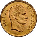 VENEZUELA, struck at the Philadelphia Mint, gold 10 bolívares, 1930, NGC MS 64.