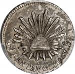 MEXICO. 10 Centavos, 1867-Mo. Mexico City Mint. PCGS AU-55.