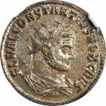 CONSTANTIUS I AS CAESAR, A.D. 293-305. BI Aurelianianus (4.14 gms), Antioch Mint. NGC MS, Strike: 5/