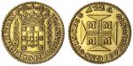 x Brazil, João V (1706-1750), 20,000-Réis, 1726 M, Minas Gerais, IOANNES. V. DG. PORT. ET. ALG. REX,