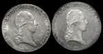 AUSTRIA Franz I フランツ1世(1806~35) Taler 1823A,24A 返品不可 要下見 Sold as is No returns cleaned 洗浄 EF