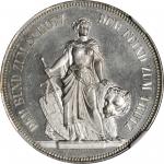 SWITZERLAND. Bern. 5 Francs, 1885. NGC MS-64.