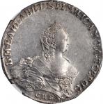 RUSSIA. Ruble, 1755-CNB RI. St. Petersburg Mint. Elizabeth. NGC MS-61.