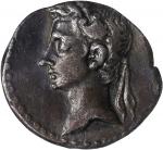 AUGUSTUS, 27 B.C.- A.D. 14. AR Denarius (3.44 gms), Uncertain Mint in Spain, Possibly Colonia Patric