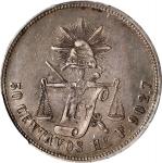 MEXICO. 50 Centavos, 1876-Ho F. Hermosillo Mint. PCGS EF-45.
