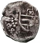 Potosi, Bolivia, cob 2 reales, (1649) O/Z, undotted O, early castles, rare, ex-Mastalir (Plate Coin)