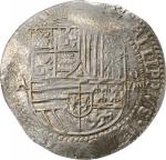 BOLIVIA. Cob 8 Reales, ND (1586-89)-P A. Potosi Mint. Philip II. PCGS AU-53 Gold Shield.