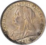 GREAT BRITAIN. Crown, 1896. LX on Edge. PCGS MS-64 Secure Holder.