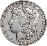 1893-CC Morgan Silver Dollar. VF-30 Details--Scratched, Cleaned (ICG).