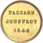 FRANCE Louis-Philippe Ier (1830-1848). Jeton de présence en Or, pour le passage Jouffroy à Paris 184