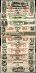 Lot of (11) Connecticut Obsolete Bank Note Remainders. Various Issuers and Denominations. Choice Unc