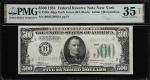 Fr. 2201-Bdgs. 1934 Dark Green Seal $500 Federal Reserve Note. New York. PMG Choice Very Fine 35 Net