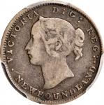 CANADA. Newfoundland. 5 Cents, 1865. London Mint. Victoria. PCGS VF-25.
