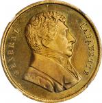 1876 Lafayette Statue in New York Unveiled Medal. Brass. 31 mm. Fuld-LA.1876.1. MS-66 PL (NGC).