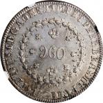 BRAZIL. 960 Reis, 1824-R. Rio de Janeiro Mint. Pedro I. NGC Unc Details--Cleaned.