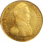BOLIVIA. 8 Scudos, 1840-PTS LR. Potosi Mint. PCGS MS-62 Gold Shield.
